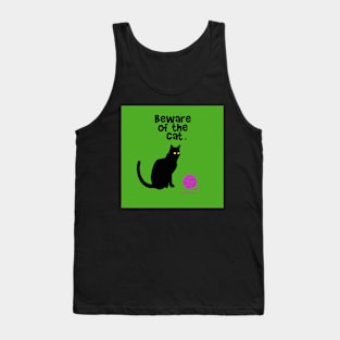 Beware of the cat Tank Top